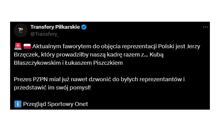 HIT! Oto FAWORYCI na nowego selekcjonera! Polska ma mieć jednocześnie TRZECH TRENERÓW O.o